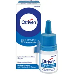 Otriven 0.1% Nasentropfen 20 ML - Effektive Nasentropfen zur Unterstützung der Nasenschleimhaut bei Schnupfen. Ideal für Erwachsene und Schulkinder, um das Atmen zu erleichtern.