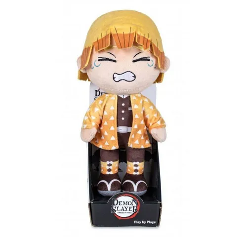 Tinisu Plüschfigur Demon Slayer Zenitsu Agatsuma - 28cm Kuscheltier - Kuscheltiere, detailgetreue und hochwertige Plüschfigur aus weichem Stoff, ideal für jeden Demon Slayer Fan und zum Kuscheln!