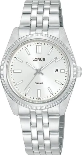 LORUS Quarzuhr RJ279BX9 - Elegante Damenuhr mit Edelstahlarmband - Stilvolle Armbanduhr mit Quarz-Antrieb, leuchtenden Zeigern und Datumsanzeige, ideal für jeden Anlass. Wasserdicht bis 5 bar und mit hochwertigem Edelstahlarmband.