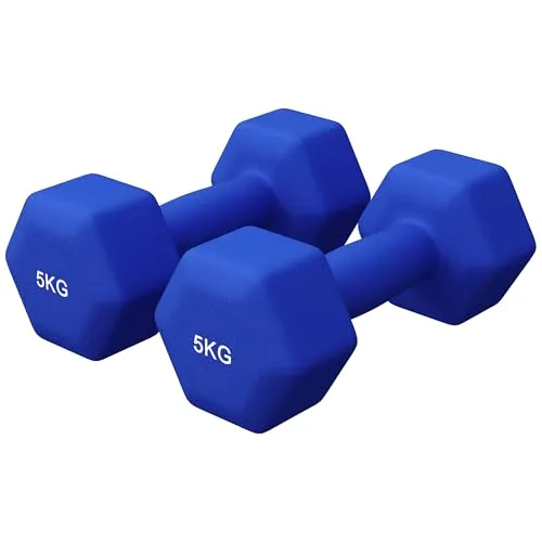 GORILLA SPORTS Kurzhantel Set - Neopren und Gusseisen - Kurzhanteln in verschiedenen Gewichten und Farben, ergonomisches Design für optimale Griffigkeit und Sicherheit, ideal für Home Gym und vielseitige Trainings.