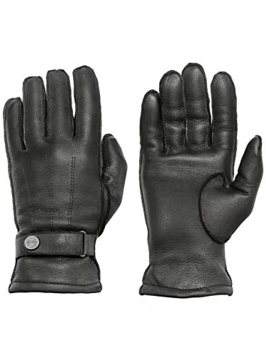PEARLWOOD Herren Handschuhe HENRY I aus Hirschleder I Schwarz Größe S