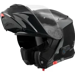 Bogotto H271 BT Bluetooth Klapphelm, schwarz, S - Motorradhelm mit integriertem Bluetooth, klappbar und optimiert für Komfort. Ideal für sicheres Fahren mit einem klaren Visier und Sonnenvisier.