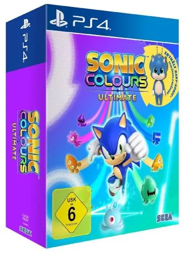 Sonic Colours: Ultimate Launch Edition (Playstation 4) - Spiele für PlayStation 4 – Erlebe rasante Abenteuer mit Sonic, befreie die Wisps und entdecke farbenfrohe Welten. Die Launch Edition enthält exklusiv einen Baby-Sonic-Schlüsselanhänger!
