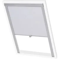vidaXL Verdunkelungsrollo Weiß 104 - Kompatibles Dachfensterrollo für Velux, mit hitzeabweisender Aluminiumbeschichtung. Ideal für entspannte Räume, einfach zu montieren und zu reinigen.