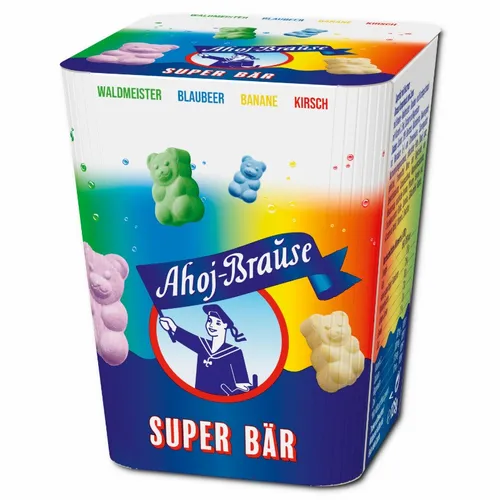  Frigeo Ahoj-Brause Superbär, vegane Brausebonbons, 125g Packung 9,04€/1kg