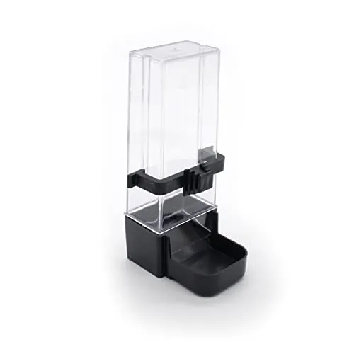 ZooPaul Futternapf Wassernapf Futterspender schwarz außen Napf Vogelkäfig Wellensittich Tränke Vogelfutterspender