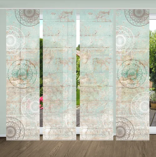 HOME in green Schiebevorhang in türkis von HOME in green