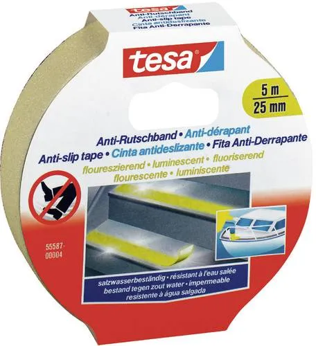 Produktbild tesa Anti-Rutsch-Band Fluoreszent natur 25,0 mm x 5,0 m