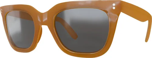 Damen Polarisierte Rundglas Designer Sonnenbrille Braun in braun von KMISSO