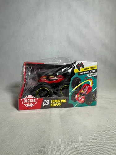 Dickie Toys RC Tumbling Flippy - Ferngesteuertes Spielzeugauto mit Rotations- und Flip-Funktion, ideal für drinnen und draußen, bis zu 6 Stunden Fahrspaß!