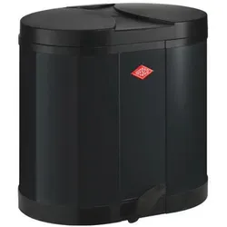 Wesco Ökosammler 170, Schwarz – 2x15L Mülleimer von Wesco