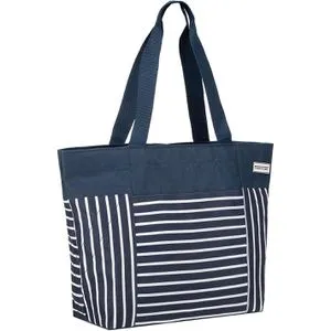 anndora Einkaufstasche TW-8205-230 AHOI, blau / weiß, Polyester, 48,5 x 33,5 x 15cm,