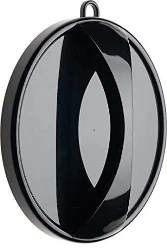 Efalock Professional Handspiegel schwarz - Kosmetikspiegel mit extra flachem und leichtem Design, ideal für den professionellen Einsatz oder zu Hause. Inklusive Wandhalterung und Aufhängeöse für einfache Handhabung.