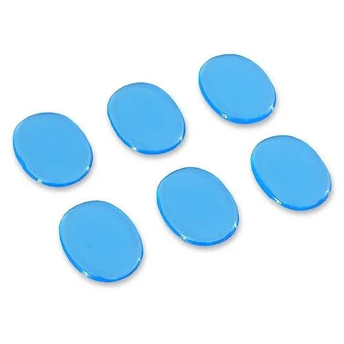 keepdrum Pad06BL Dämpfer Pads Oberton-Dämpfer für Schlagzeug Felle und Becken Blau