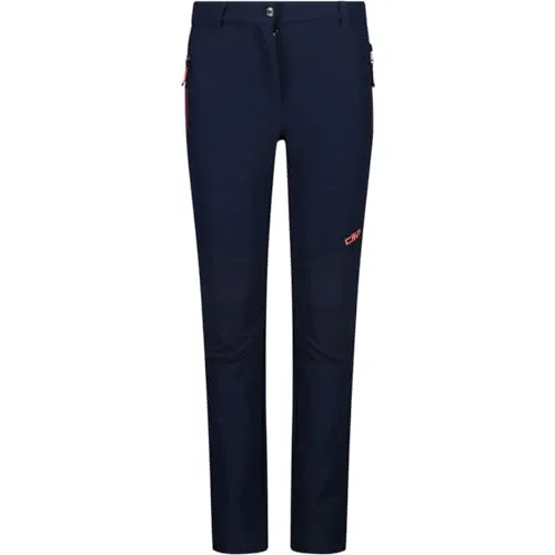 CMP Kinder Hose (Größe 176, blau) - Wanderhose für Mädchen, stretchig und mit warmem Fleeceinnenmaterial, ideal für kalte Tage im Freien.