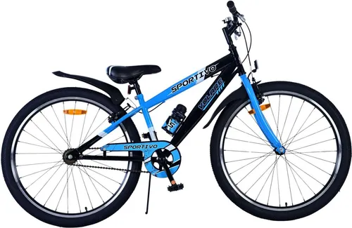 Volare Sportivo Kinderfahrrad für Jungen - 26 Zoll in Blau mit Handbremsen - Jugend- & Kinderfahrräder mit zwei Handbremsen für maximale Sicherheit und Komfort. Ideal für Kinder von 9-12 Jahren, höhenverstellbarer Lenker und extra lange Sattelstütze für jahrelangen Fahrspaß!