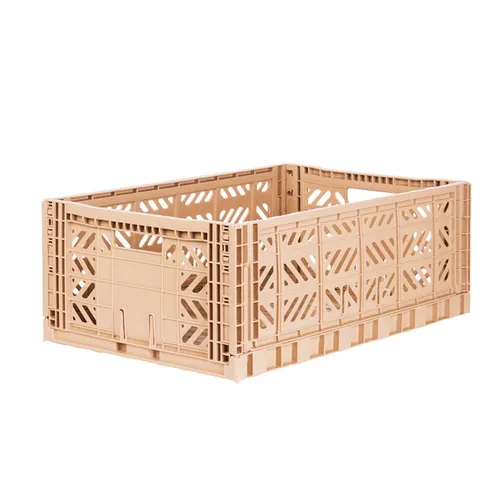 Aykasa Faltbox Klappbox MILK TEA hellrosa maxi rosa - Aufbewahrungsboxen, geräumig mit 40 cm Breite und 60 cm Tiefe, ideal zur stilvollen Aufbewahrung und Organisation von Gegenständen.