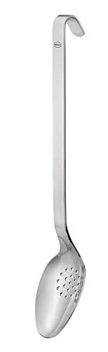 Rösle Gemüselöffel Haken längs gelocht 31,5 cm, Edelstahl - Sonstige Küchenhelfer, ideal zum einfachen Portionieren von Gemüse und Beilagen, mit ablaufender Lochung für weniger Flüssigkeit und angenehmem Griff.