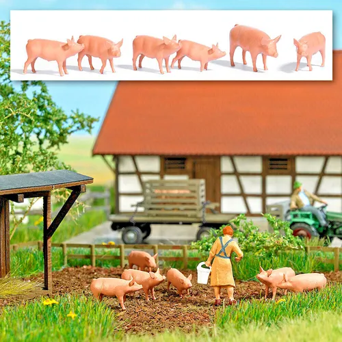 Busch 1172 Sechs Schweine H0