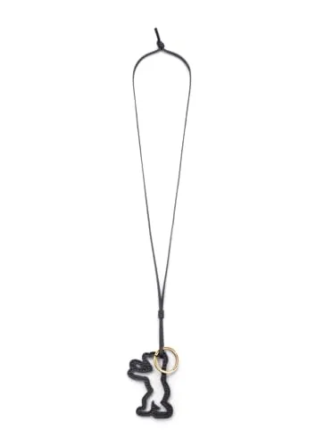 LIEBESKIND BERLIN BEAR-lin Pendant Schlüsselanhänger Schwarz - Stylischer Schlüsselanhänger aus hochwertigem Leder, ideal für den täglichen Gebrauch. Mit kompakten Maßen von 5 cm Breite und 1 cm Länge ein praktisches Accessoire für Unisex.