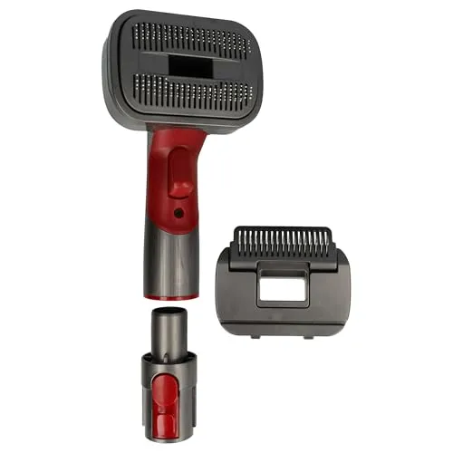 vhbw 2-in-1 Tierhaar-Bürste kompatibel mit Dyson V8 Absolute Extra (altes Modell) Staubsauger - Selbstreinigend, Inkl. Anschluss-Adapter