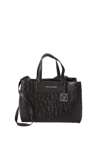 Armani Exchange Liz M Handtasche schwarz - Stilvolle Handtasche aus Lederimitat, ideal für den Alltag und verleiht jedem Outfit einen eleganten Touch.