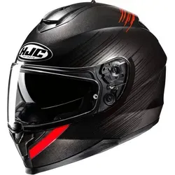 HJC C70N Sway Helm, schwarz-rot, Größe M in rot von HJC Helmets