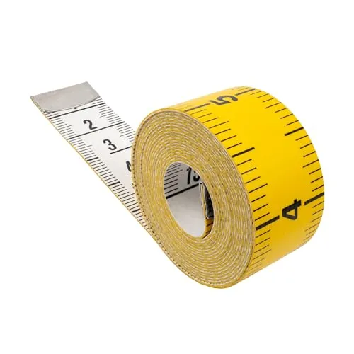 Schneidermaßband, 1 Stück, universal Massband mit 200 cm Gesamtlänge, 2 in 1 Maßband mit CM und Zoll Skalierung, Ausmessung von Kleidung, Körper-Fett, Rollmaßband, Messband, aus Glasfieber Kunststoff