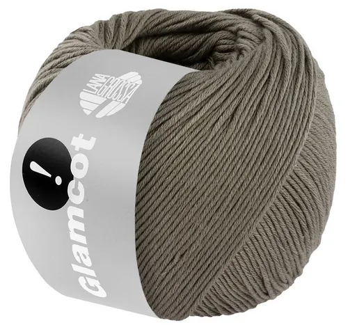 LANA GROSSA GLAMCOT Häkelwolle, 155 m (zart glänzende, multifile Baumwoll-Viskosemischung), 50 g