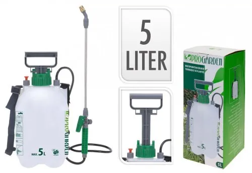Progarden Drucksprühgerät Drucksprüher Gartenspritze Sprühflasche 5 L, (1-tlg), Pflanzensprüher, 5 Liter, Drucksprüher, mit Tragegurt, Pumpsprüher