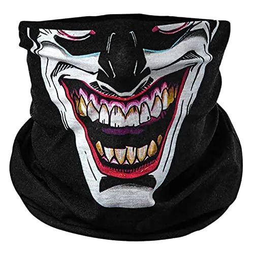 BlackNugget Joker schwarz Halloween Verkleidung Gesichtstuch multifunktionsmaske multifunktionsbekleidung multifunktionskleidung kopftuch kopfband funktionsmaske funktionsbekleidung funktionskleidung