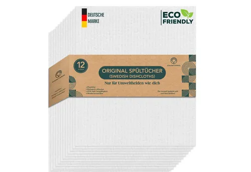 ZUKUNFTSENKEL Schwammtuch Nachhaltige Schwammtücher Spültücher, Waschbar, Wiederverwendbar