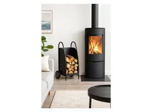 Kaminholzwagen aus Metall – modernes Design