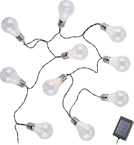 Produktbild BUTLERS Solar Lichterkette Sunlight mit 10 Glühbirnen – 3,8 m Gartenbeleuchtung