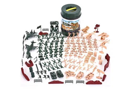 JOYIN 164-teiliges Soldaten Spielset - Spielfigur Spielsets mit 164 Teilen, darunter Soldaten, Flugzeuge und Panzer. Ideal für kreative Militärspiele und Gruppenaktivitäten, fördert die Hand-Augen-Koordination von Kindern.
