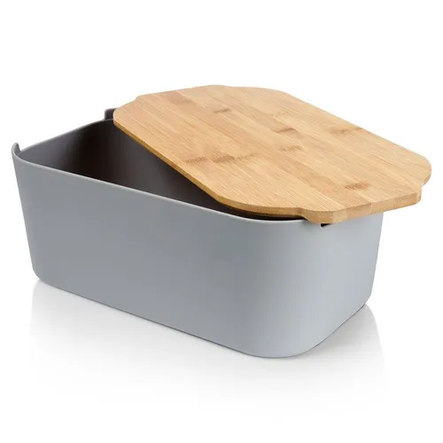 CHLEBAK Z DESKĄ BAMBUSOWĄ SZARY 259302 VILDE 5904316460525