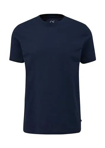 QS Herren 2143874 T-Shirt, Tiefblau, L EU