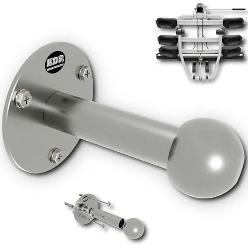 Edelstahl Wandhalterung für Fahrradträger in silber von KDR Produktgestaltung