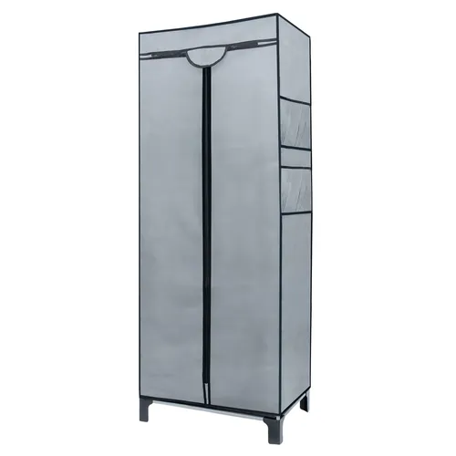 Faltschrank 68 x 45 x 175 cm - Praktischer Stoffschrank für Camping - Kleiderschrank für Erwachsene, leicht und kompakt, ideal für Camping und flexible Wohnlösungen. Maße: 68 x 45 x 175 cm.
