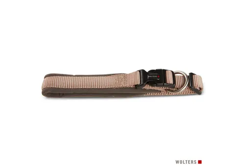 Wolters Halsband Professional Comfort Extra-Breit, Champagner/Trüffel - Extra breites Halsband für maximalen Komfort, verstellbar von 50-60 cm, ideal für große Hunde und stilvolles Design.