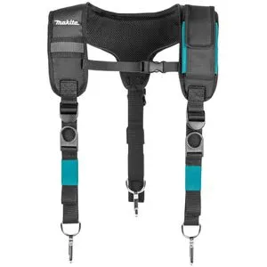 Makita Hosenträger gepolstert E-15372, Unisex, Y-Form - Hosenträger für Herren, gepolstert mit 3D-Netzstoff für optimale Luftzirkulation und Komfort. Ideal für einen sicheren Halt mit Metallkarabiner und einfacher Längeneinstellung.