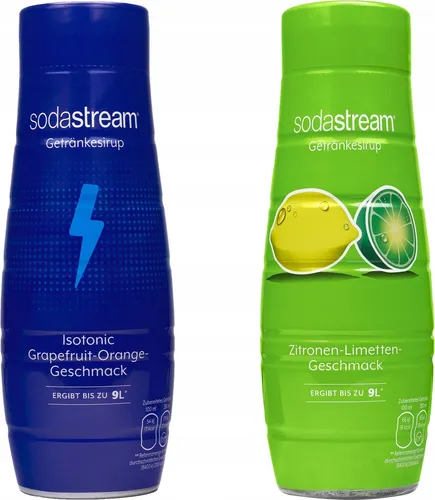 Produktbild Sodastream Sirup Set Isotonisch Zitrone Limette 2x440ml Getränkesirup