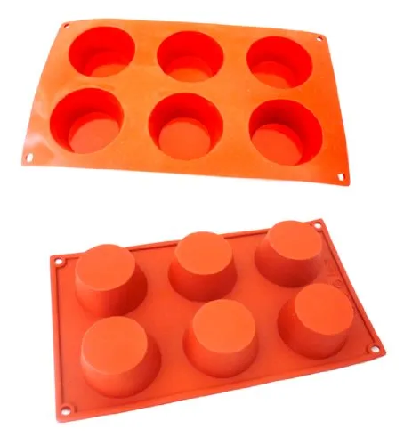 TAMLED Silikon-Backform Muffin 6 Formen - 6,9x3,5 cm