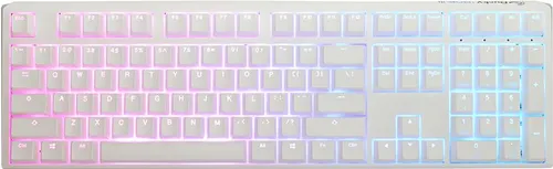 Ducky One 3 Classic Pure White Gaming Tastatur, RGB LED - MX-Blue (US) (DKON2108ST-CUSPDPWWWSC1)