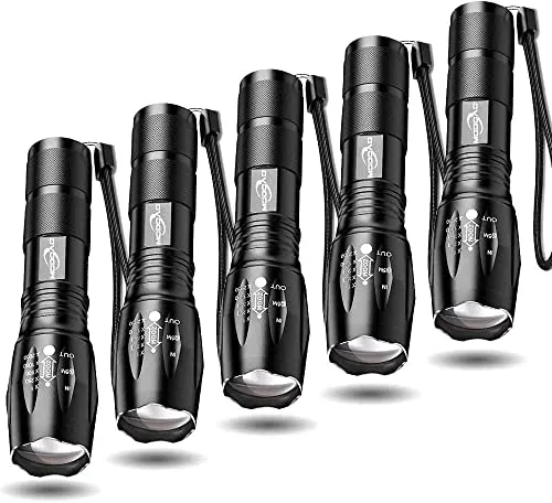 MODOAO Taktische Taschenlampe 5er Pack