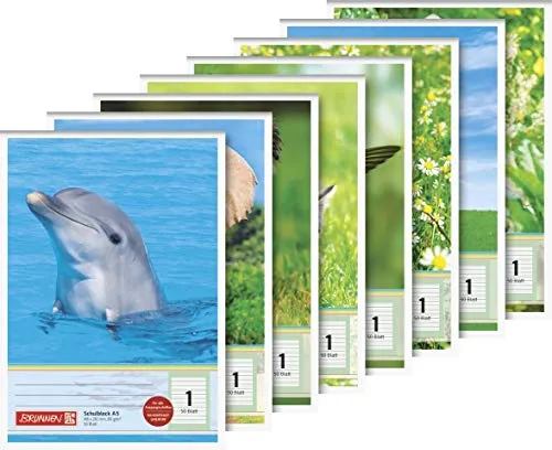 10x Schulblock A5 50Bl Lin 1