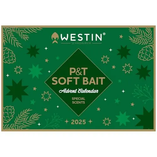 Westin 2025 P&T Soft Bait Advent Calendar - Adventskalender für Angler, perfekt für Forellenfischer und ideal zur Vorfreude auf die Angel-Saison!