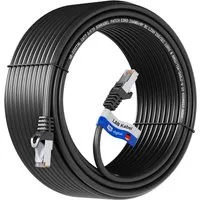 Produktbild hb-digital 10m LAN Kabel CAT 7 Rohkabel RJ45 S/FTP PiMF LSZH AWG 26 Schwarz