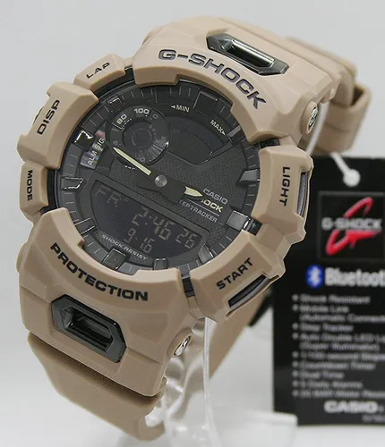 Casio G-Shock GBA-900UU-5AER - Digitale Bluetooth Armbanduhr in Braun/Schwarz - Chronographen mit energiesparender Bluetooth®-Technologie für kabellosen Datenaustausch und automatische Zeiteinstellung über das Smartphone.