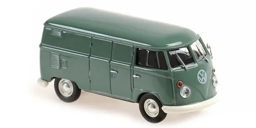 Minichamps VW T1 Delivery Van 1963 in Grün - Sonstige Verkehrsmodelle, detailgetreues 1:43 Modell des klassischen VW T1, perfekt für Sammler und Liebhaber nostalgischer Fahrzeuge.